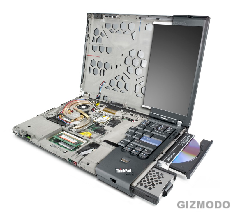 Illustration for article titled Lenovo T61 Thinkpad's Magnesium Rollcage == Wolverine's Bones